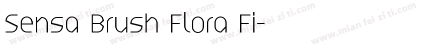 Sensa Brush Flora Fi字体转换